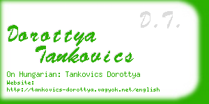 dorottya tankovics business card